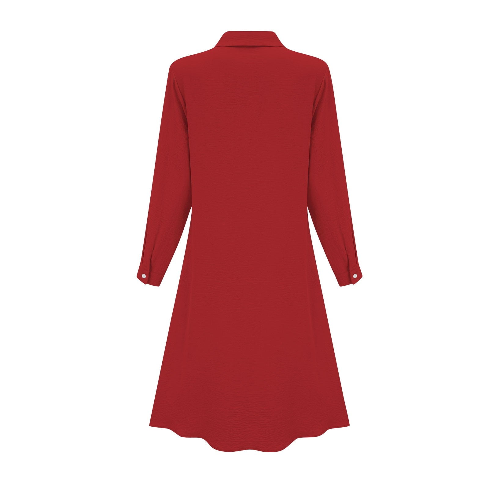 Yghzkop Women Temperament Dress V Neck Button Down Ankle Length Quarter Sleeve Elegant office Chic Minimalist Modern Feminine Fall Layering Staple