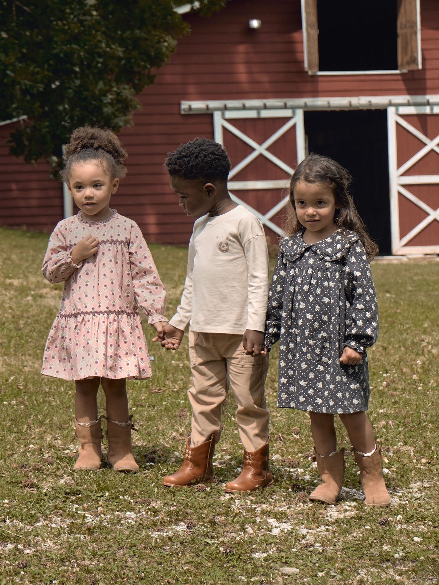 Modern Moments by Gerber Toddler Girl Ruffle Dress with Collar, Sizes 12M-5T