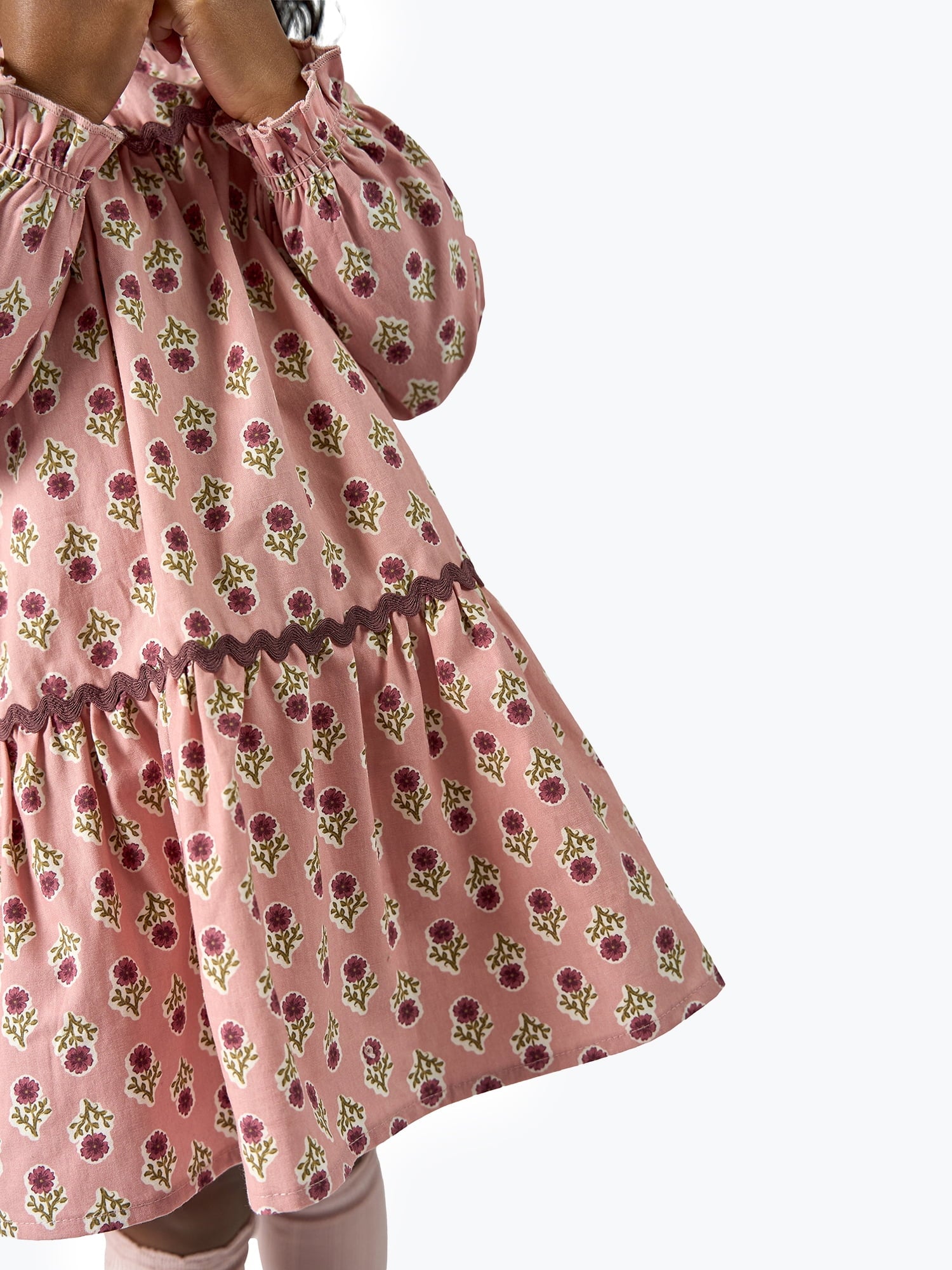 Modern Moments by Gerber Toddler Girl Tiered Dress with Ric Rac, Sizes 12M-5T