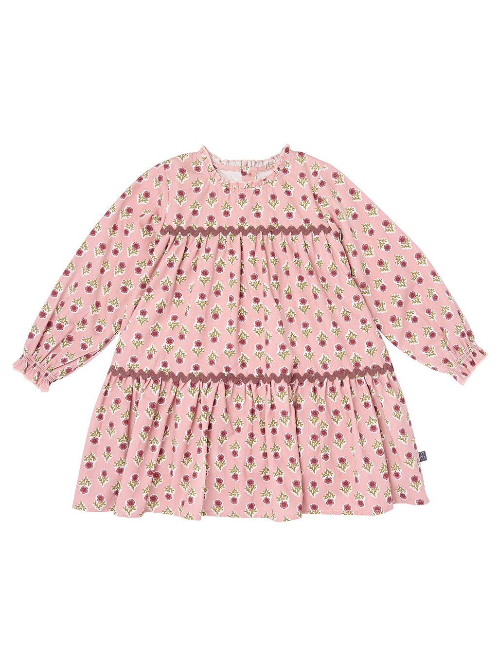 Modern Moments by Gerber Toddler Girl Tiered Dress with Ric Rac, Sizes 12M-5T