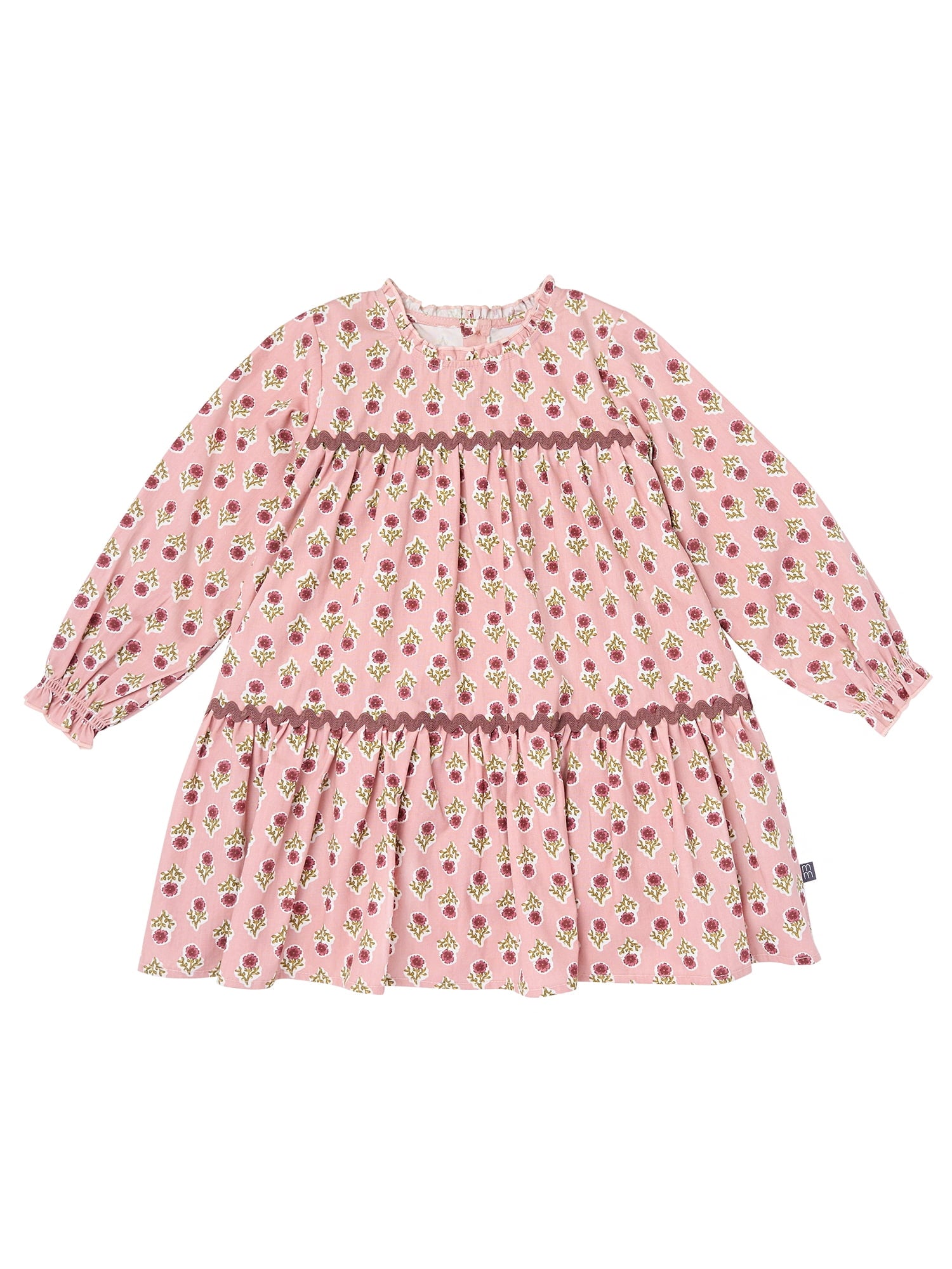 Modern Moments by Gerber Toddler Girl Tiered Dress with Ric Rac, Sizes 12M-5T