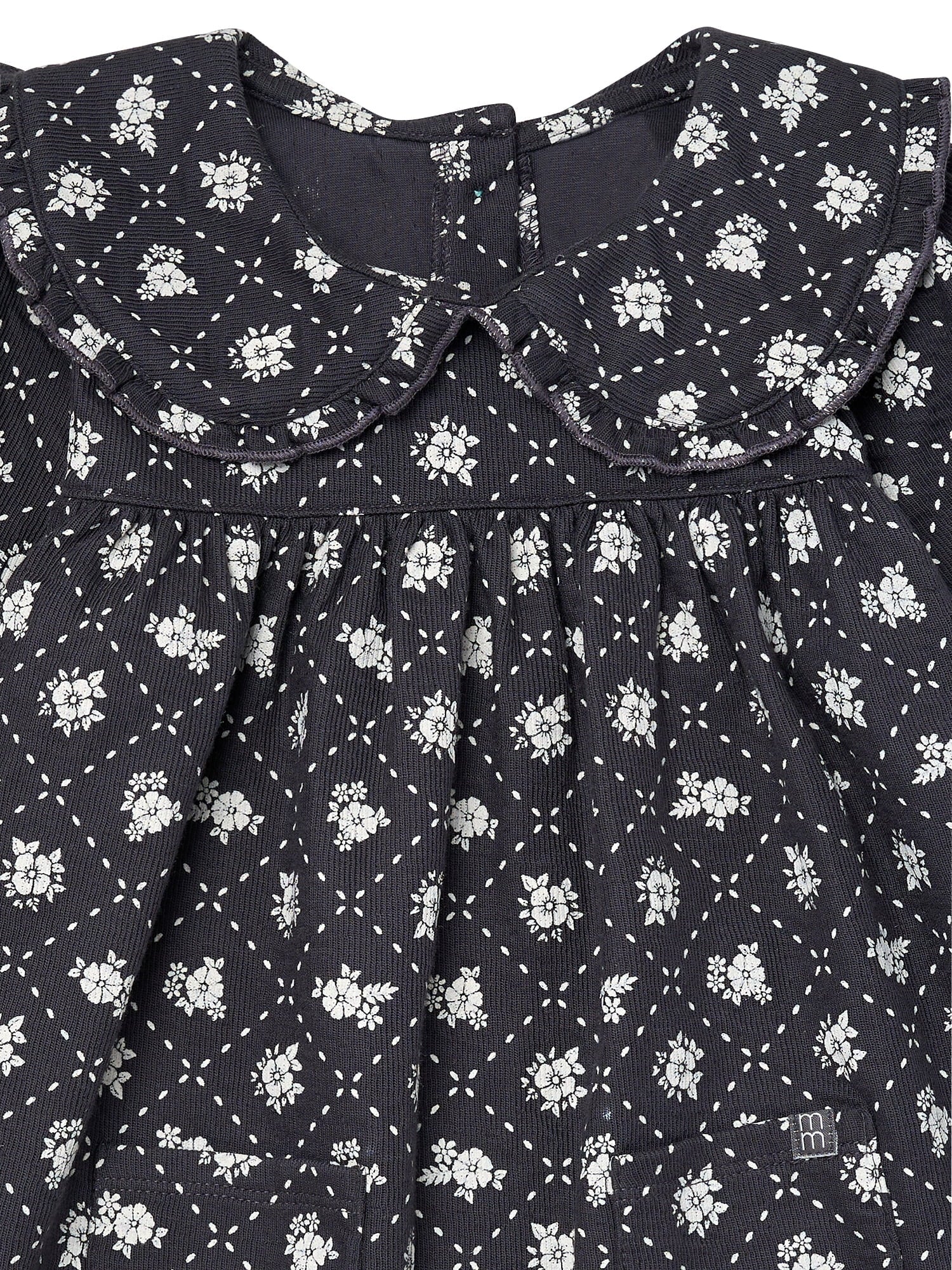 Modern Moments by Gerber Toddler Girl Ruffle Dress with Collar, Sizes 12M-5T