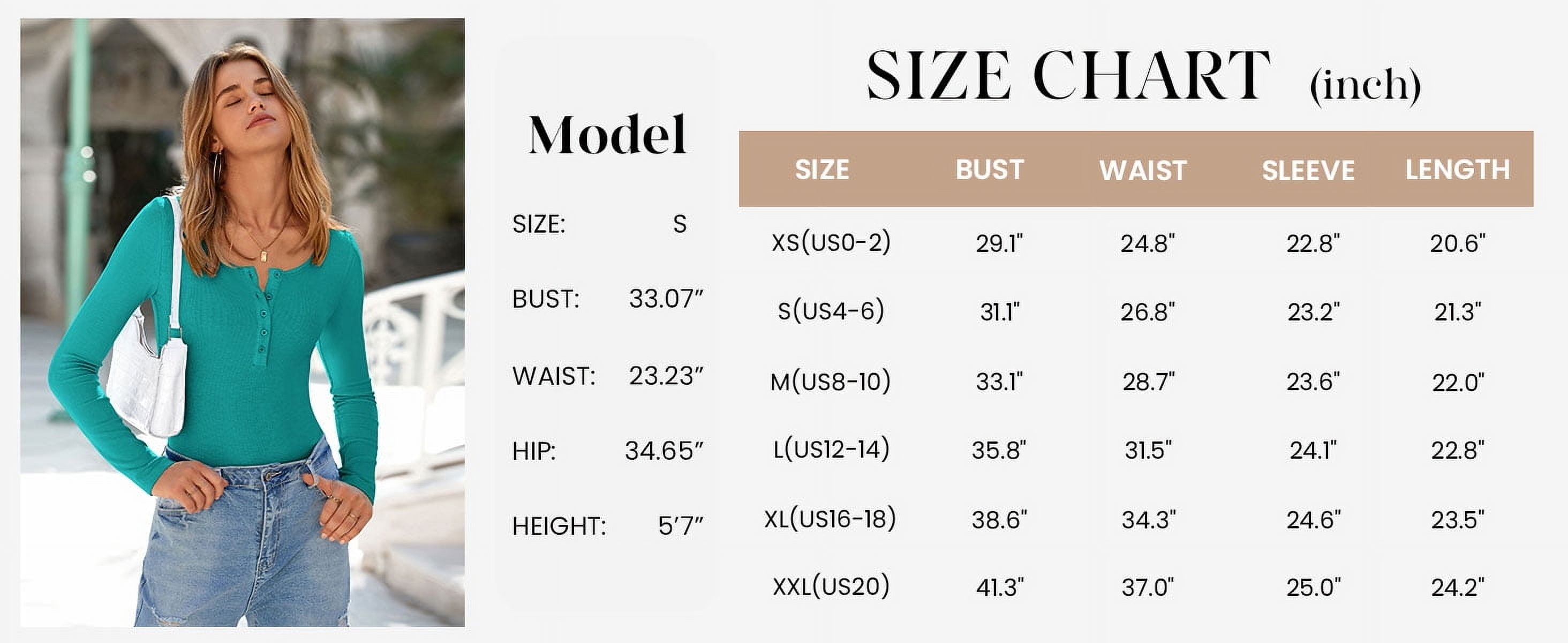PRETTYGARDEN Women's 2025 Spring Fall Long Sleeve Henley T Shirts Button Ribbed Knit Slim Fit Casual Basic Tops Blouse