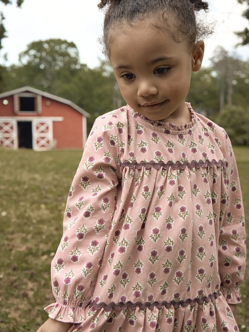 Modern Moments by Gerber Toddler Girl Tiered Dress with Ric Rac, Sizes 12M-5T