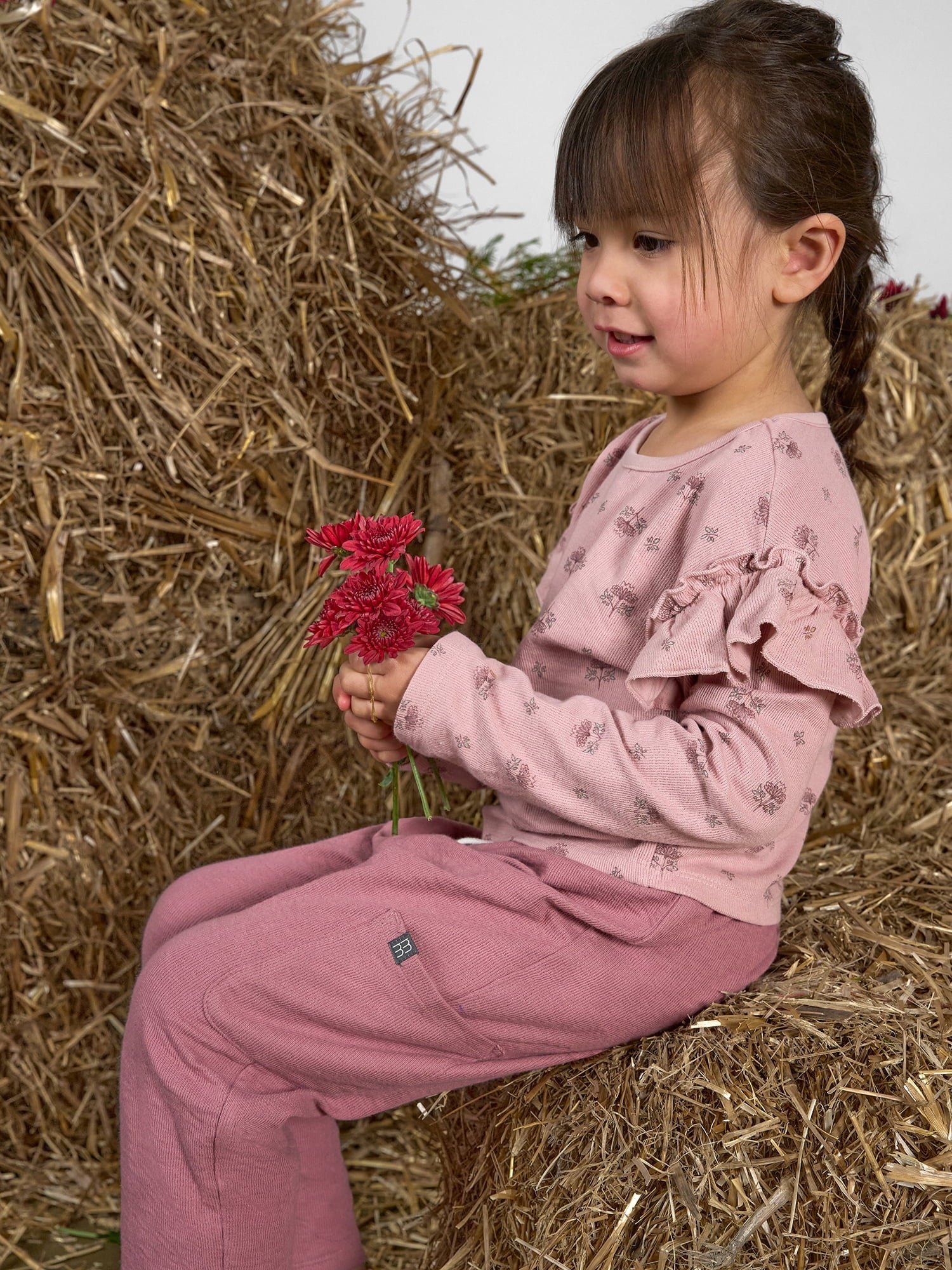 Modern Moments by Gerber Ruffle Sleeve Top, Sizes 12 Months - 5T