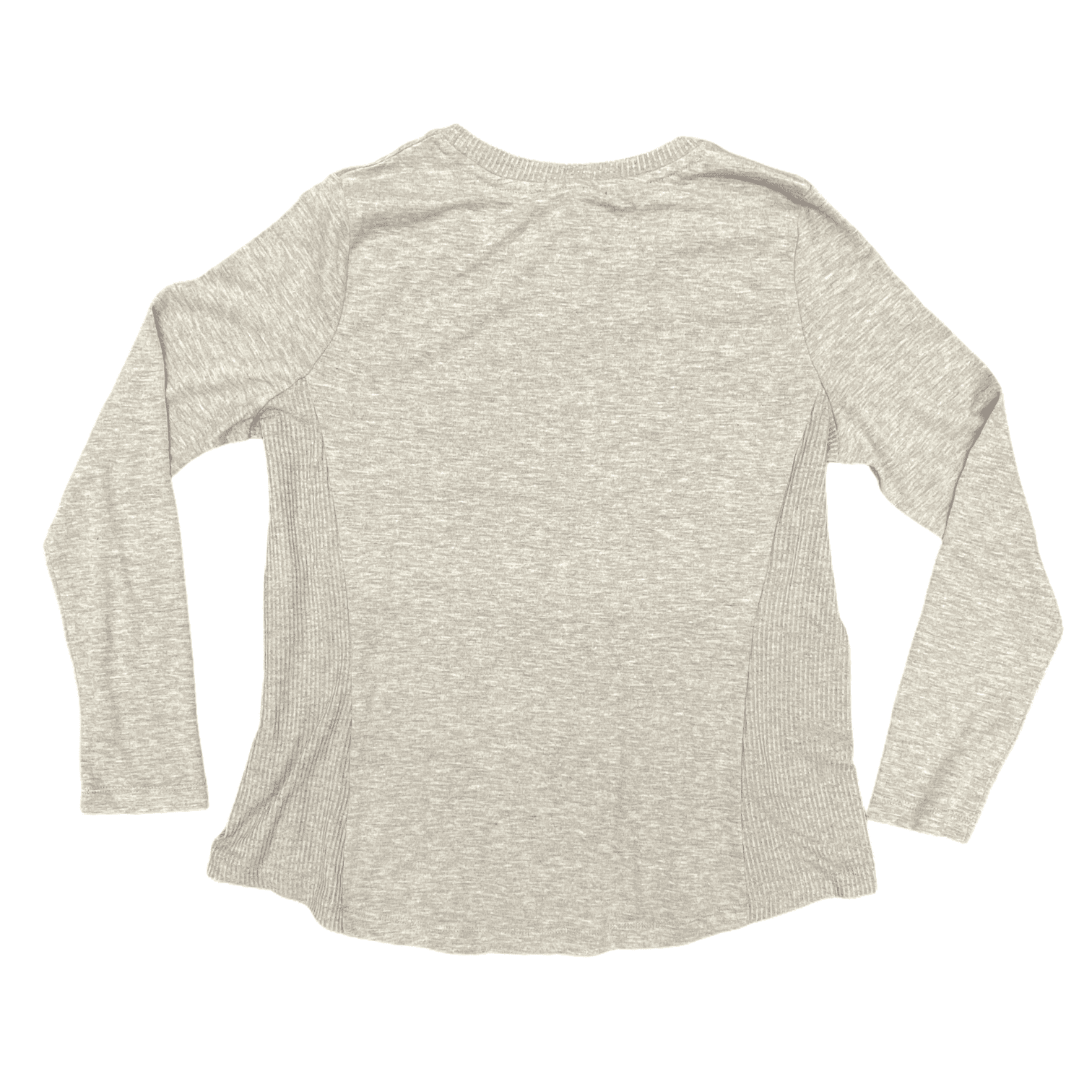 Modern Canvas Women's Fall Harvest Pumpkin Thankful Autumn Long Sleeve Shirt (Heather Grey, L)