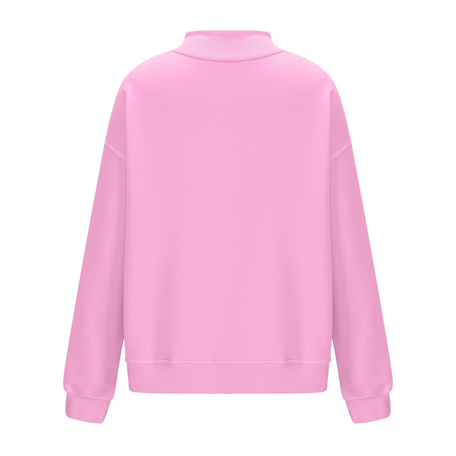 cfhntfmh Oversized Sweatshirt for Women Trendy Mock Neck Solid Color T-Shirts Winter Warm Fleece Long Sleeve Pullover Tops