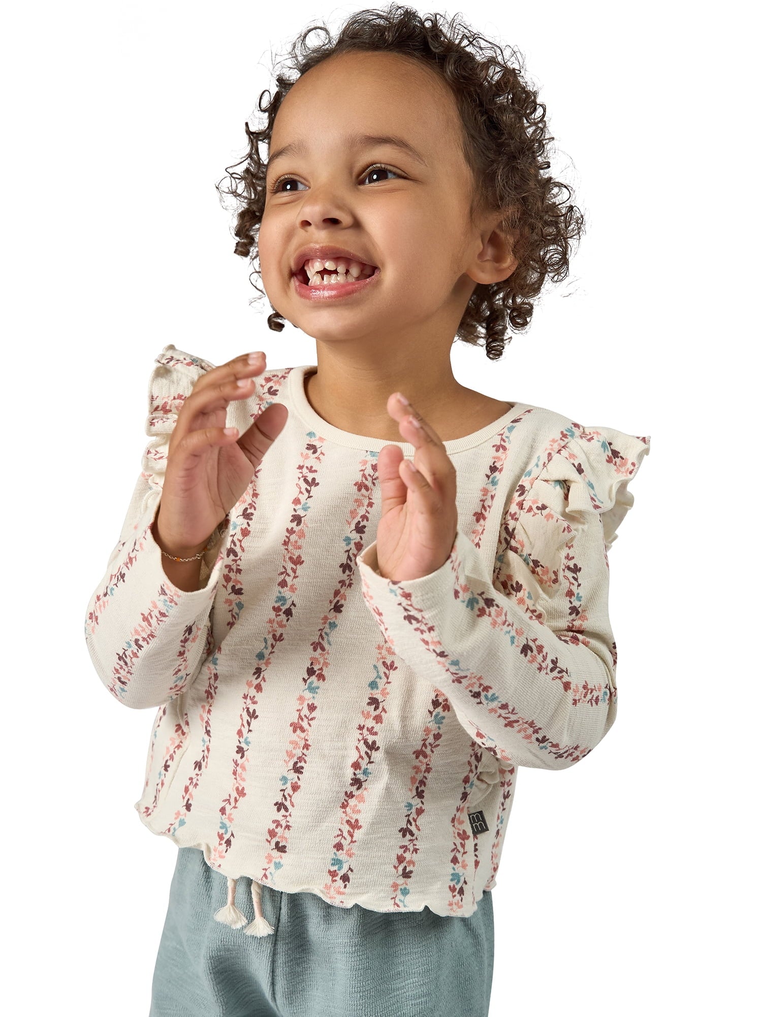 Modern Moments by Gerber Ruffle Sleeve Top, Sizes 12 Months - 5T