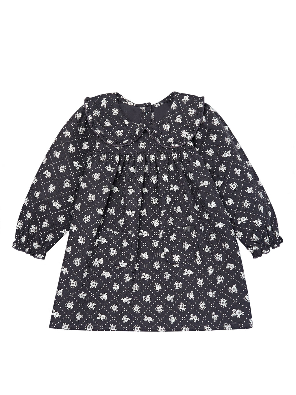 Modern Moments by Gerber Toddler Girl Ruffle Dress with Collar, Sizes 12M-5T