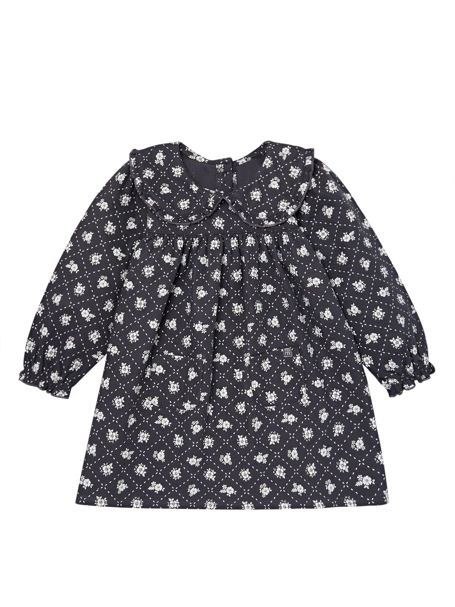 Modern Moments by Gerber Toddler Girl Ruffle Dress with Collar, Sizes 12M-5T