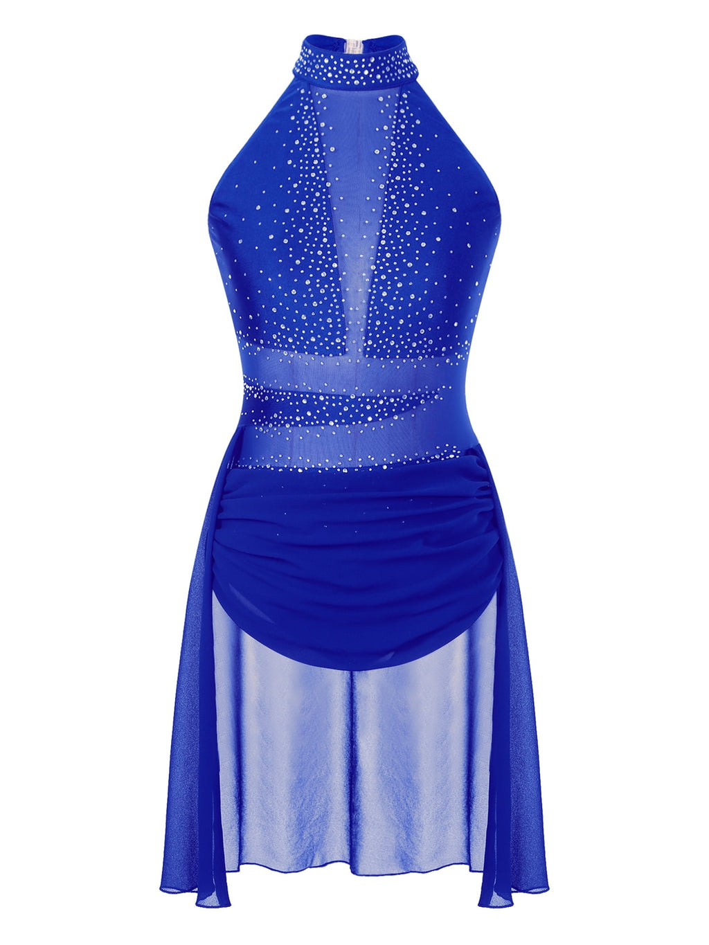 MSemis Women's Lyrical Dance Costume Modern Contemporary Dance Dress Dusty Pink S