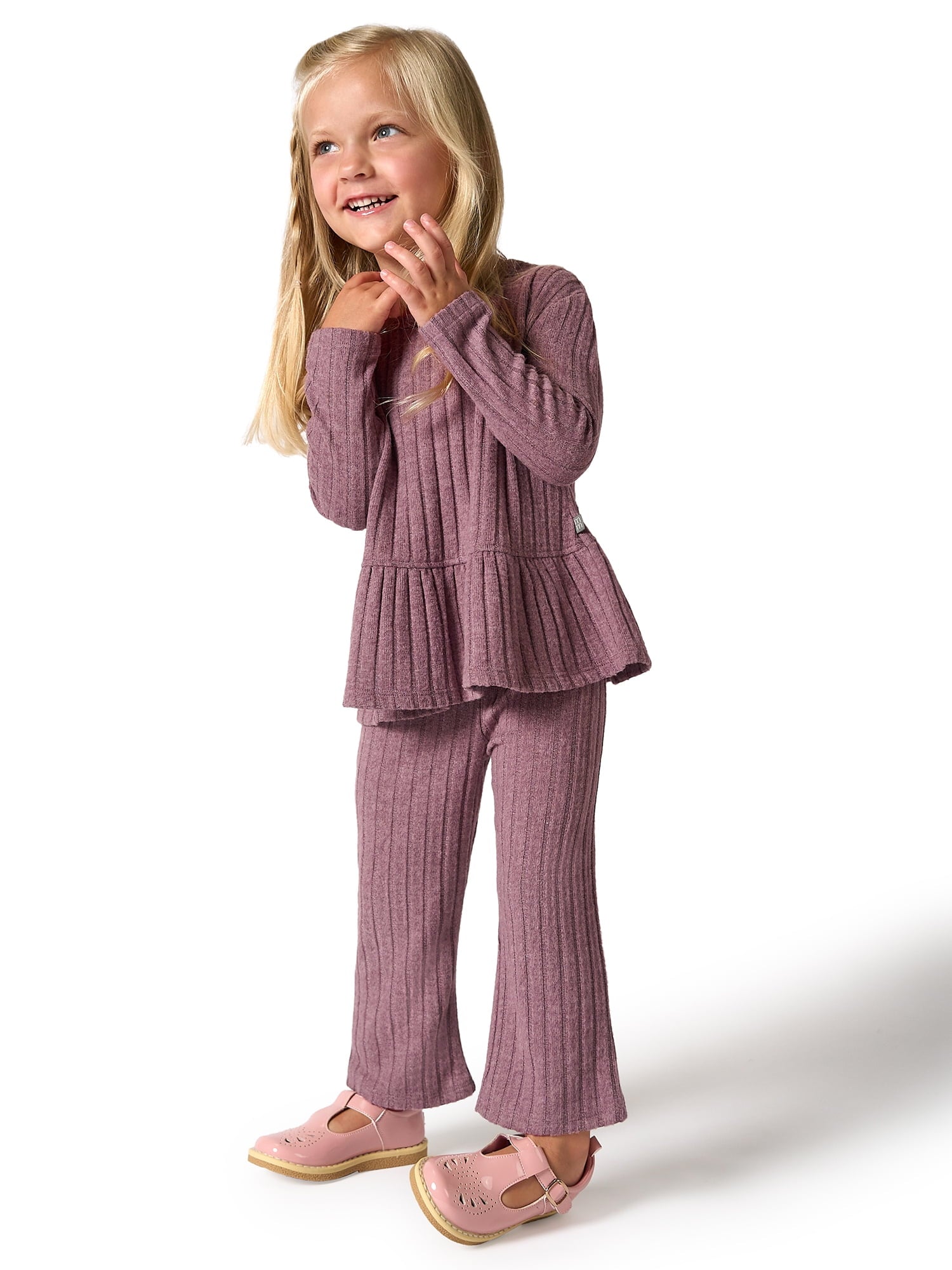 Modern Moments by Gerber Toddler Girl Ruffle Top and Pant Set, Sizes 12M-5T