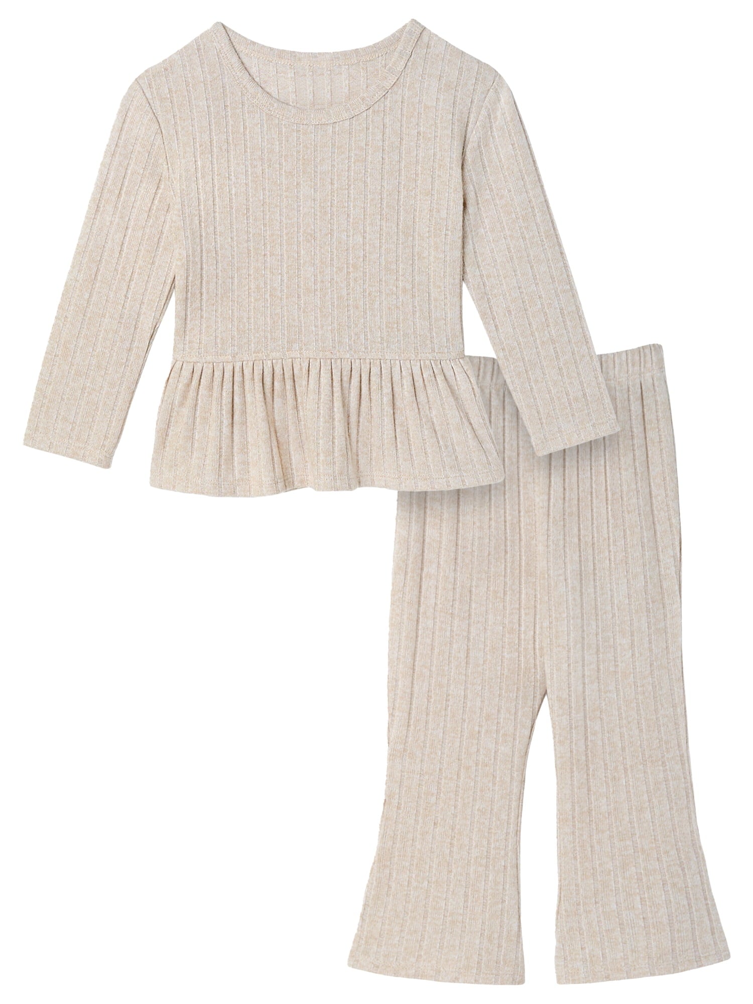 Modern Moments by Gerber Toddler Girl Ruffle Top and Pant Set, Sizes 12M-5T
