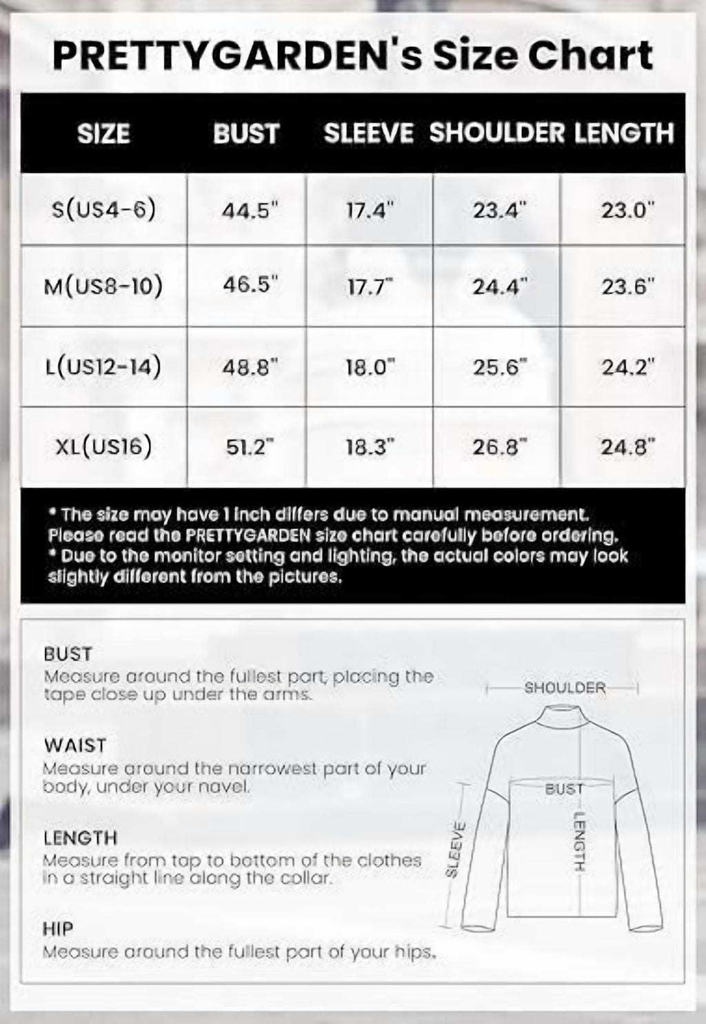 PRETTYGARDEN Womens Long Sleeve Fall Sweater Trendy Loose Mock Neck Knit Pullover Jumper Tops Fashion Winter Clothes