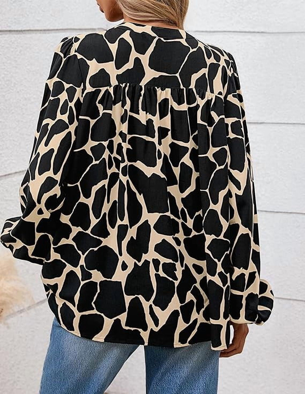 PRETTYGARDEN Women's Floral Button Down Blouse Fall Fashion Dressy Casual Long Sleeve Oversized Shirts Top Boho Clothes