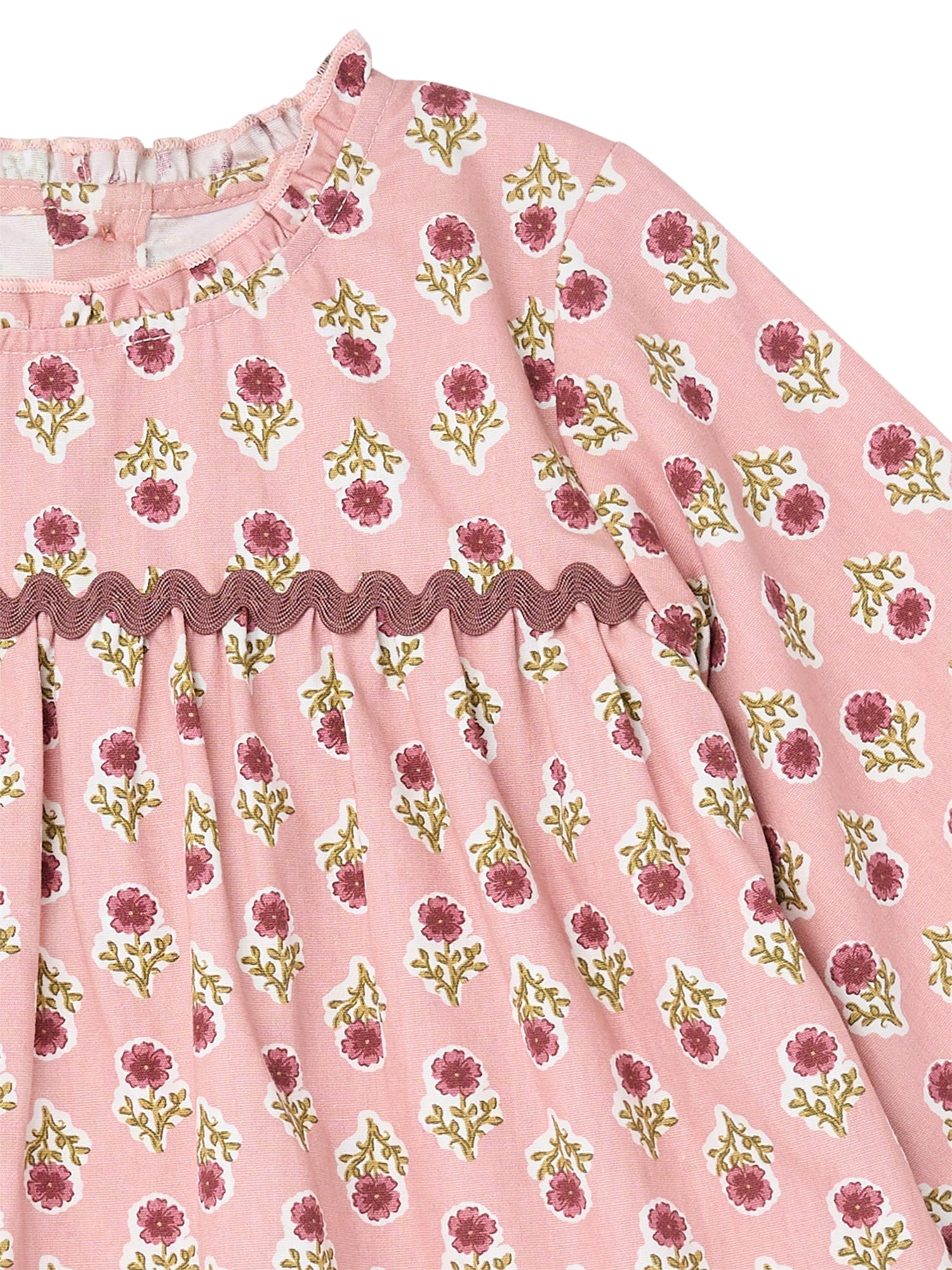 Modern Moments by Gerber Toddler Girl Tiered Dress with Ric Rac, Sizes 12M-5T