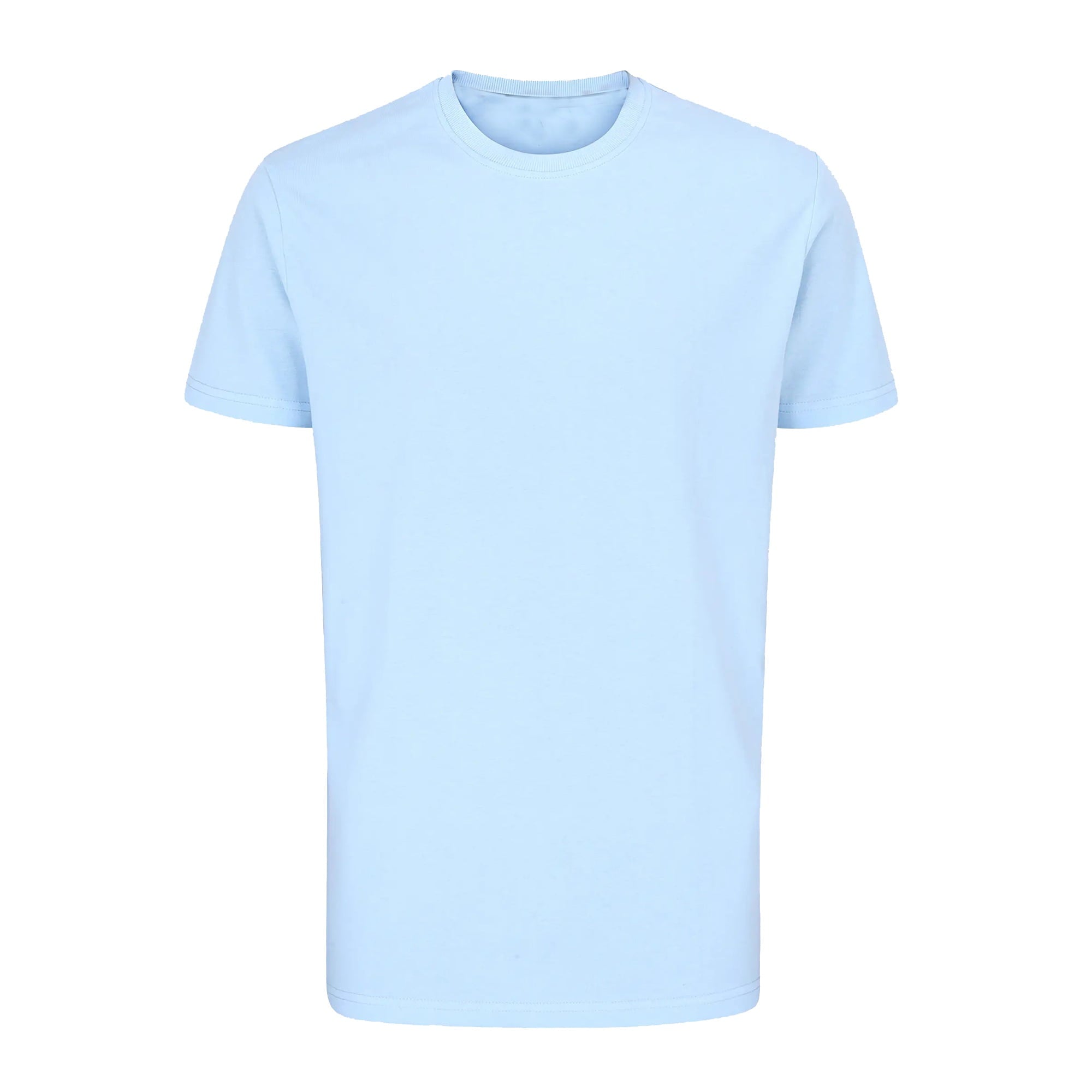 Gildan Light Cotton Short Sleeve T-Shirt, Modern Classic Fit Crewneck Tee for Men, Light Blue, M